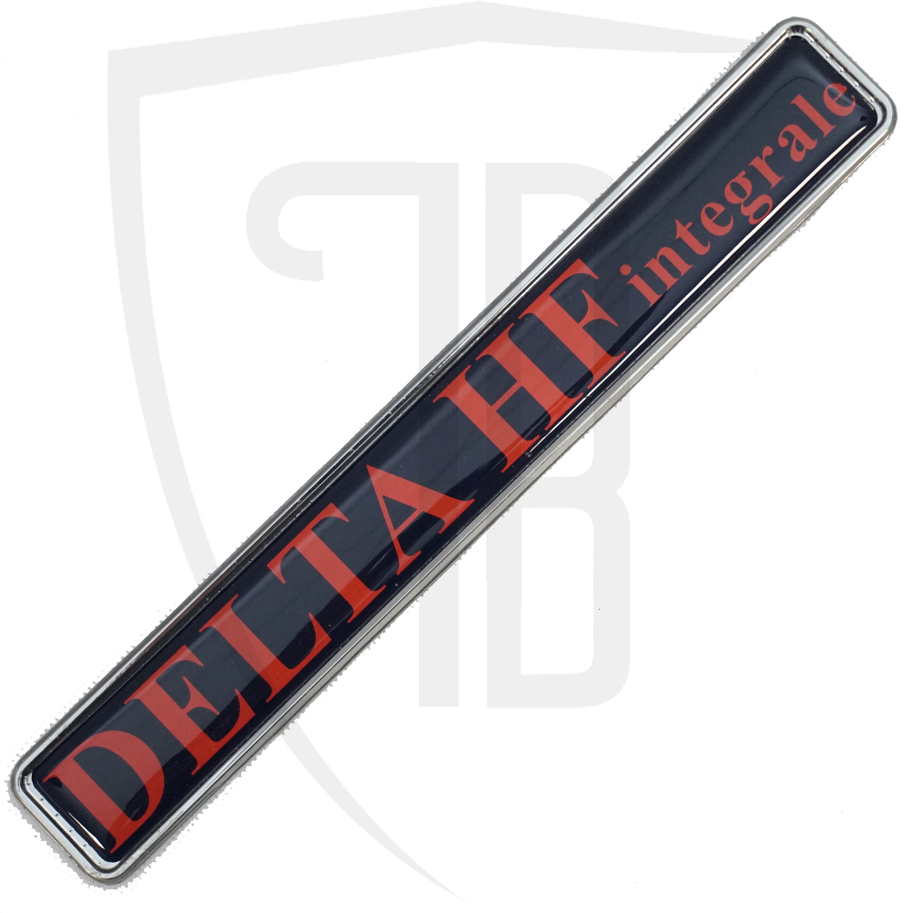 HF integrale tailgate badge