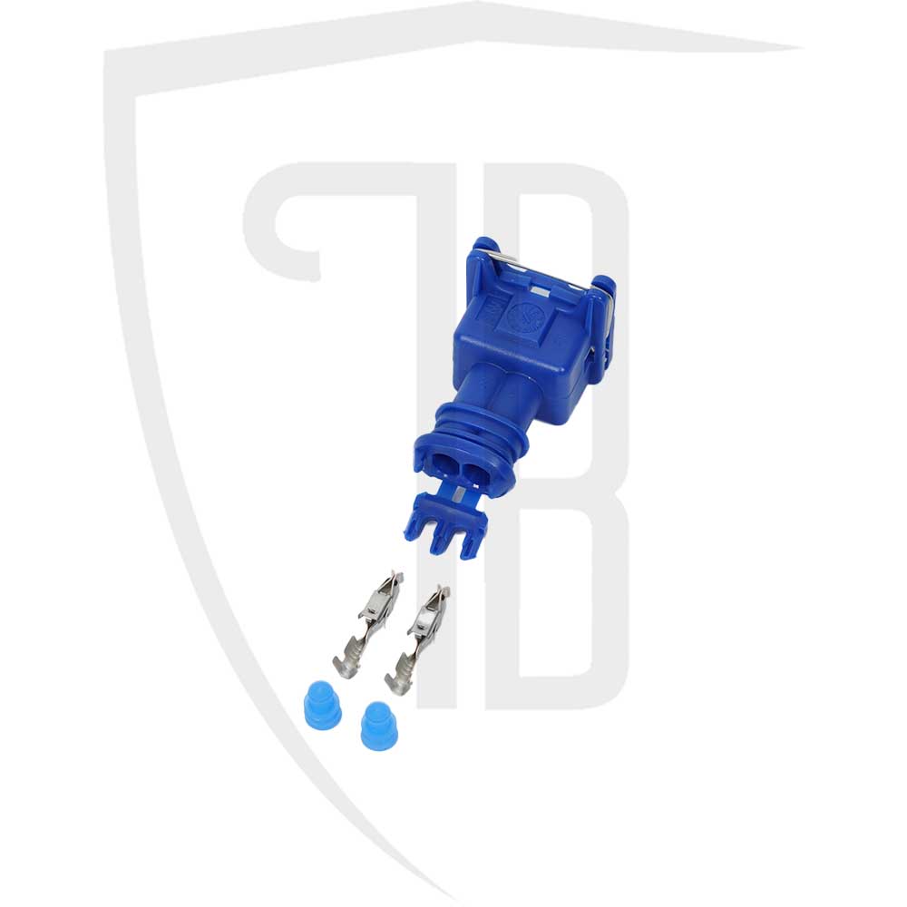 Blue water temperature sensor connector plug