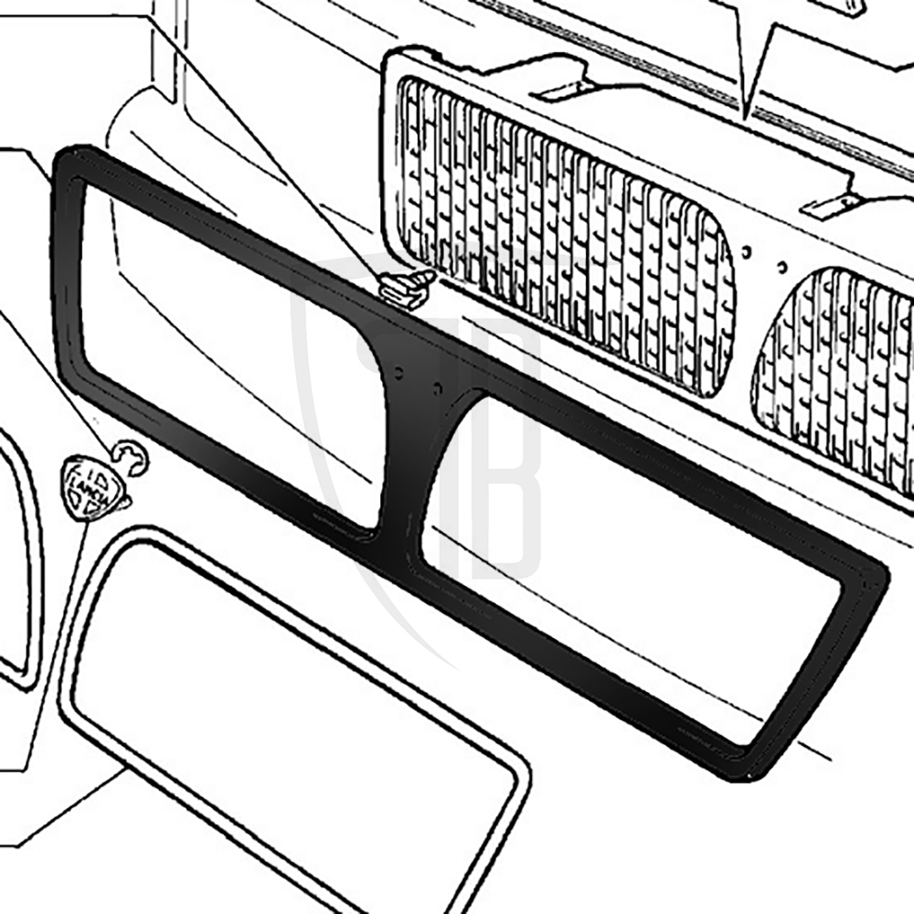 Black Front Grille Insert