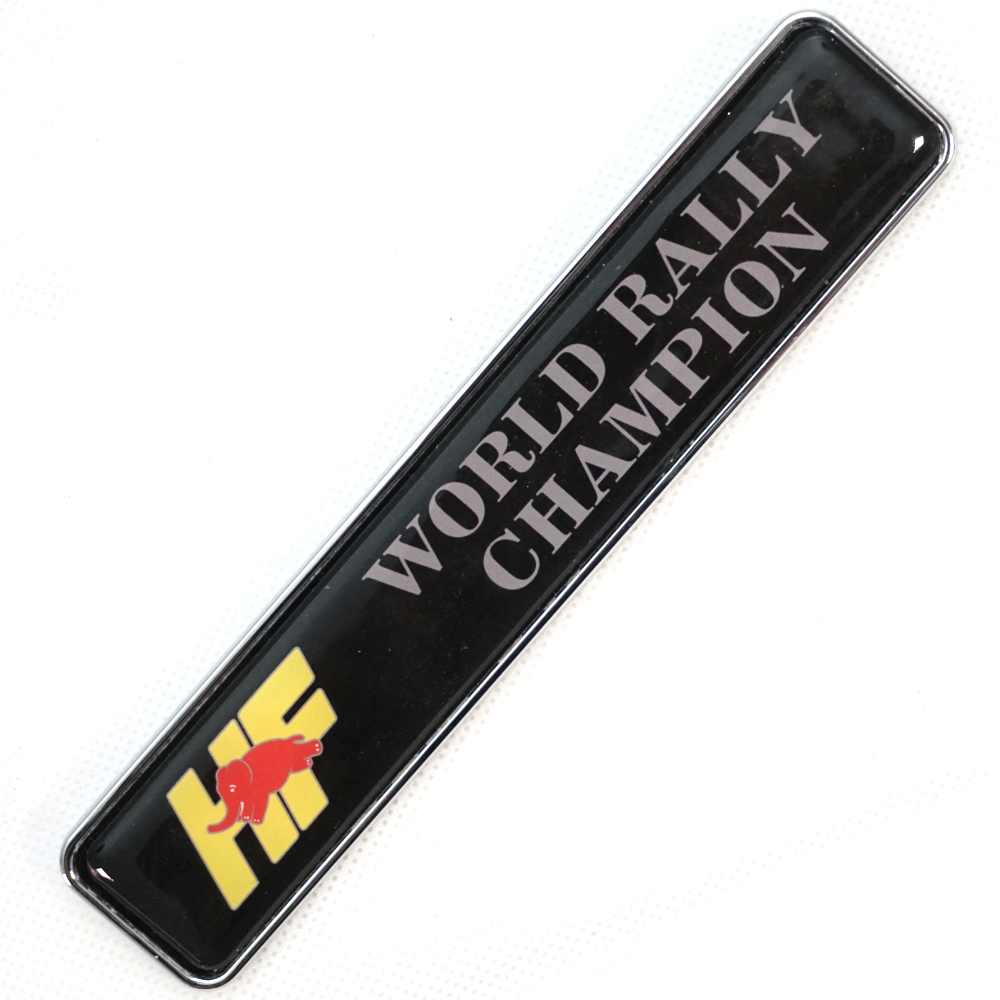 HF World Rally Champion badge