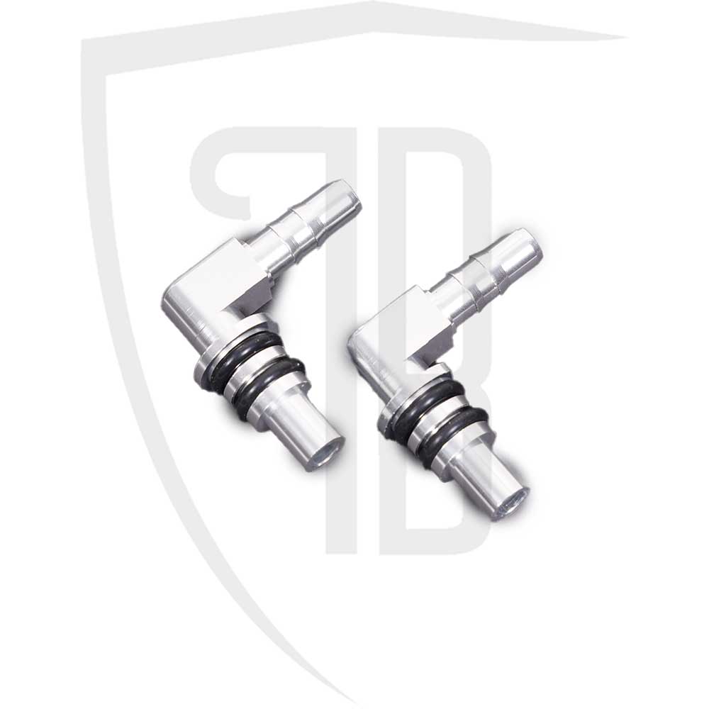 Aluminium Fuel Elbow Set Evo
