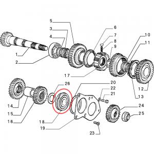 Secondary Shaft Rear Gearbox Bearing
